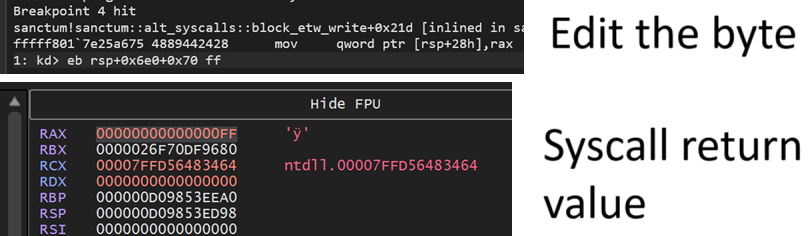 Windows 11 KTRAP_FRAME Alt Syscalls Hells Hollow modify return value