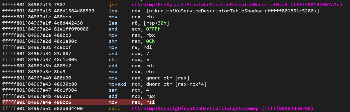 KscpCfgDispatchUserCallTargetEsSmep