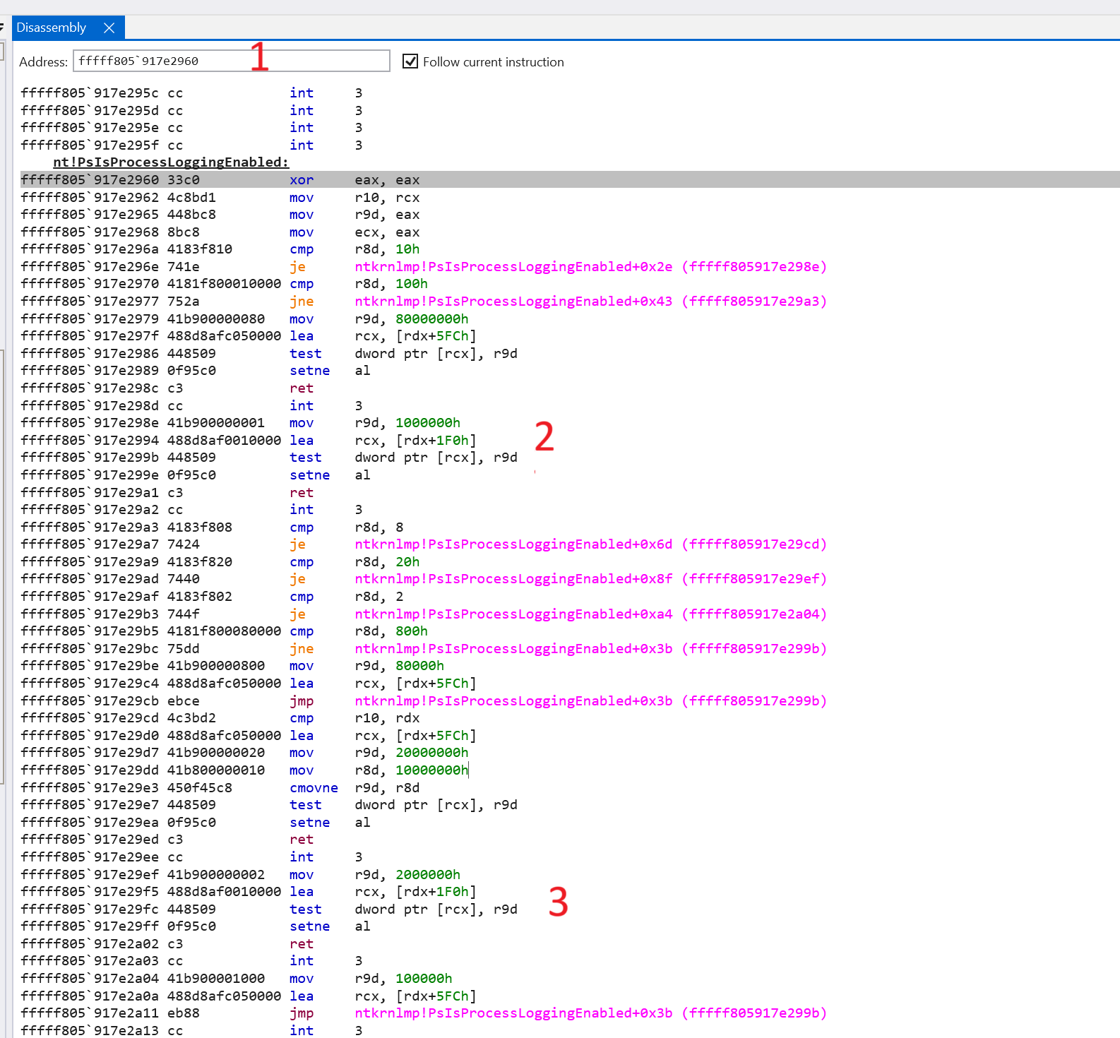 Windows Kernel Disassembly