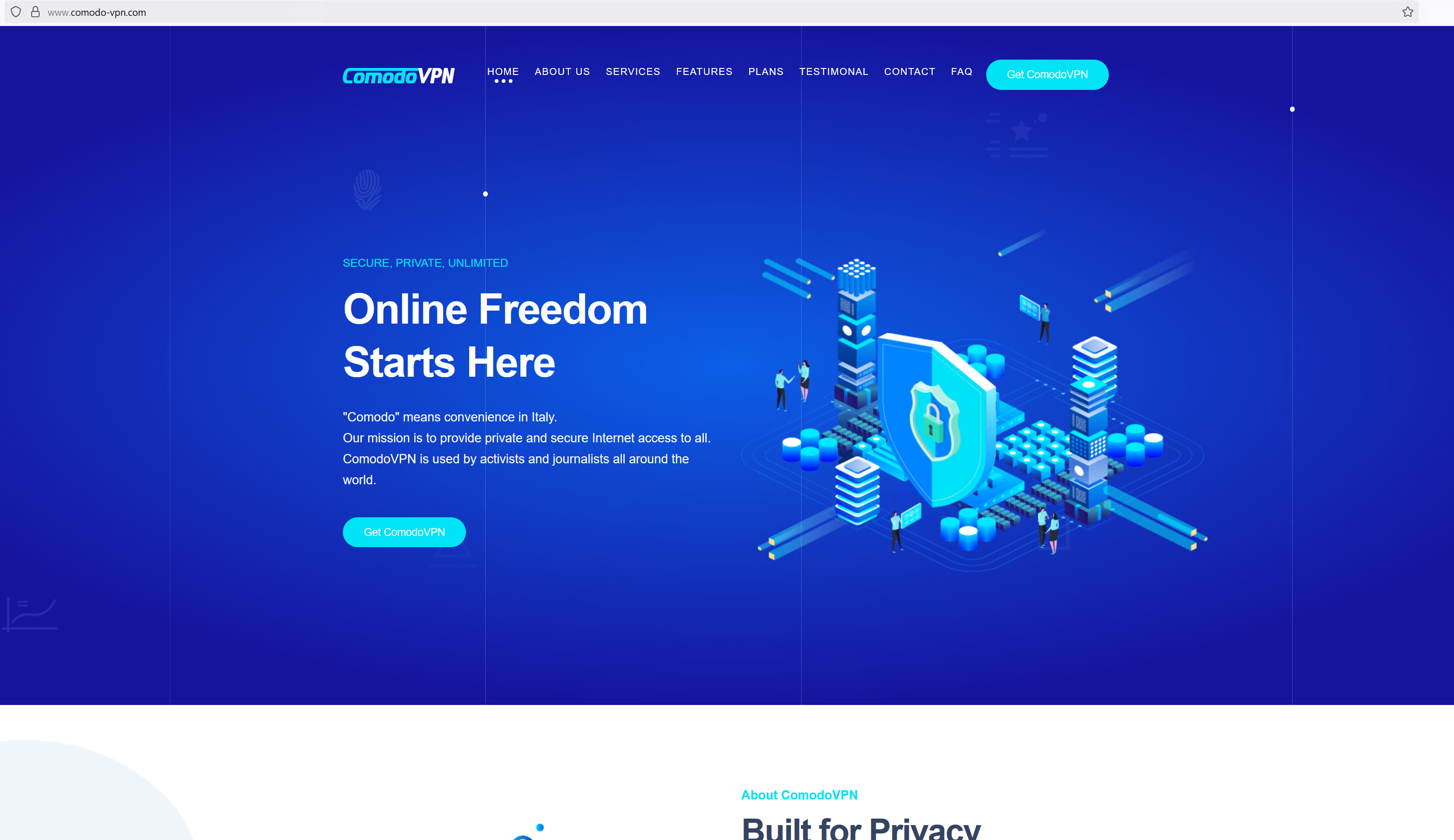 Comodo VPN Iran malware spyware