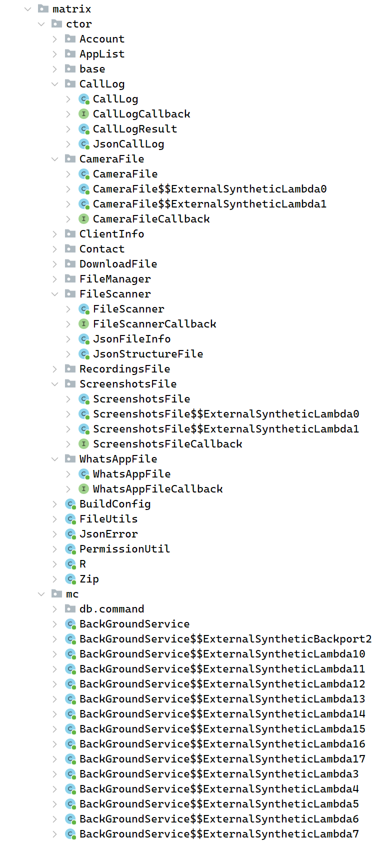 Comodo VPN Iran malware spyware Matrix package class