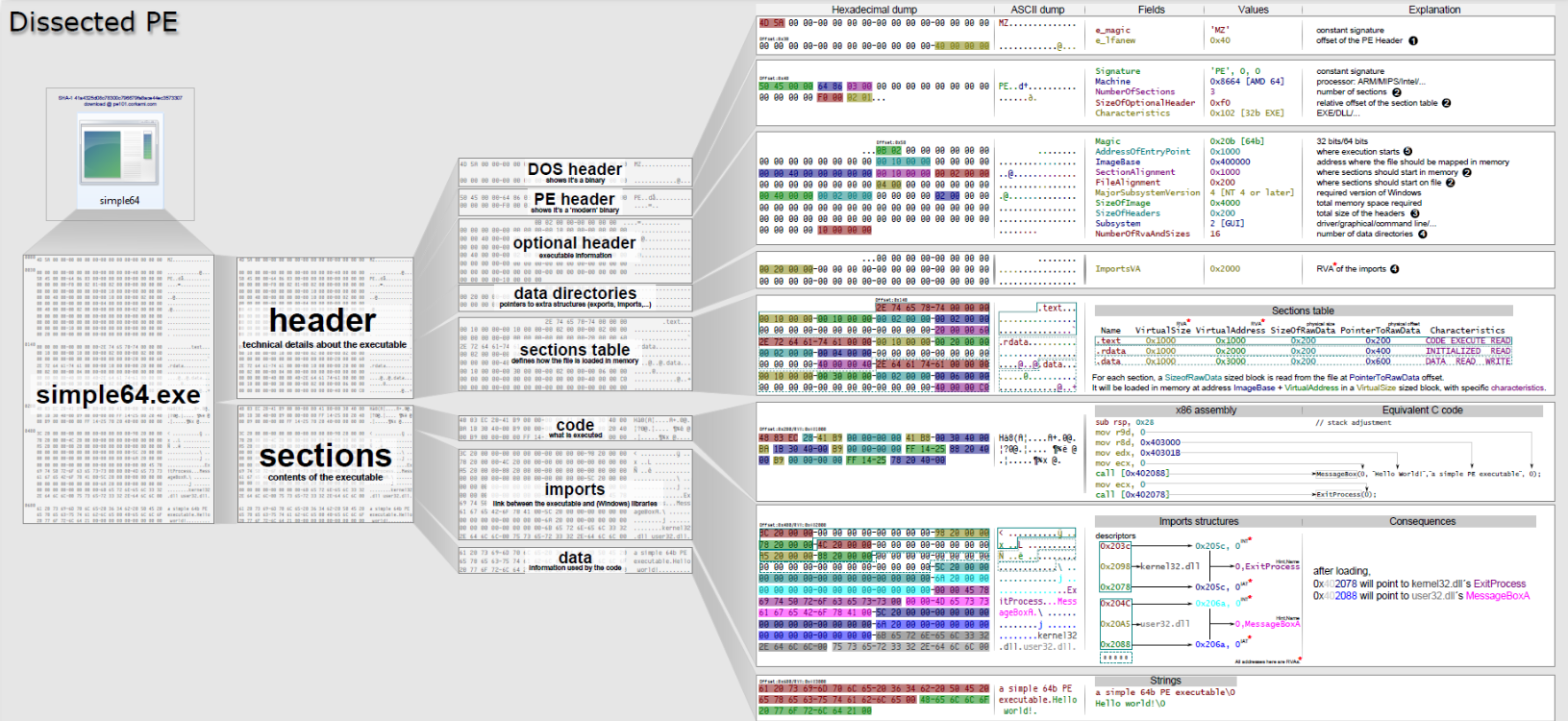 Windows PE headers explained