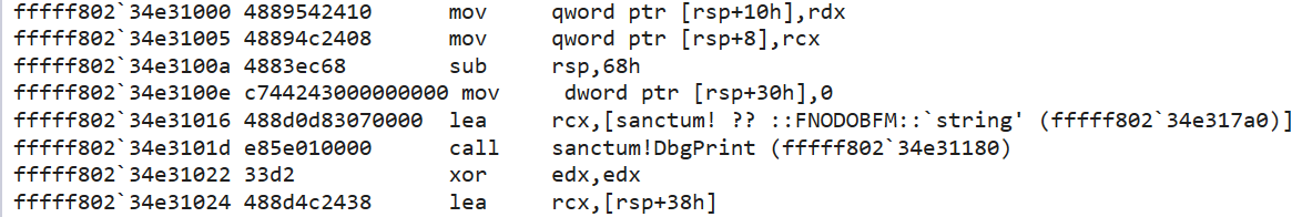 WinDbg interact with kernel memory