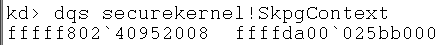 SkpgContext value